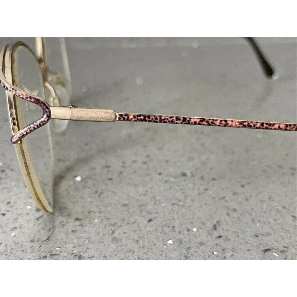 Luxottica GEP Oprah Agatecopper Eyeglasses Frames ONLY 57-18-130 half rim gold